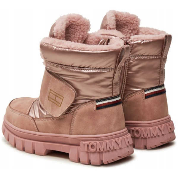 Najlepszy Outlet W Warszawie Multioutlet - Tommy Hilfiger Śniegowce Fur Boot T1A5-33607-1492 S Różowy R26