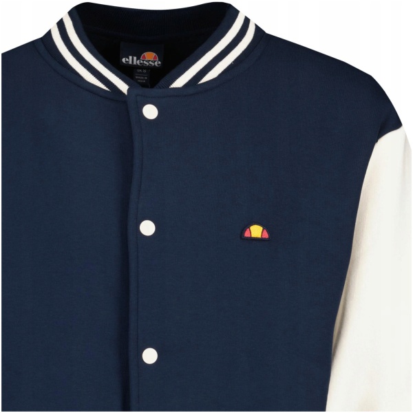 Najlepszy Outlet W Warszawie Multioutlet - Downtown Ellesse Retro Tipped Baseball Jacket Navy L