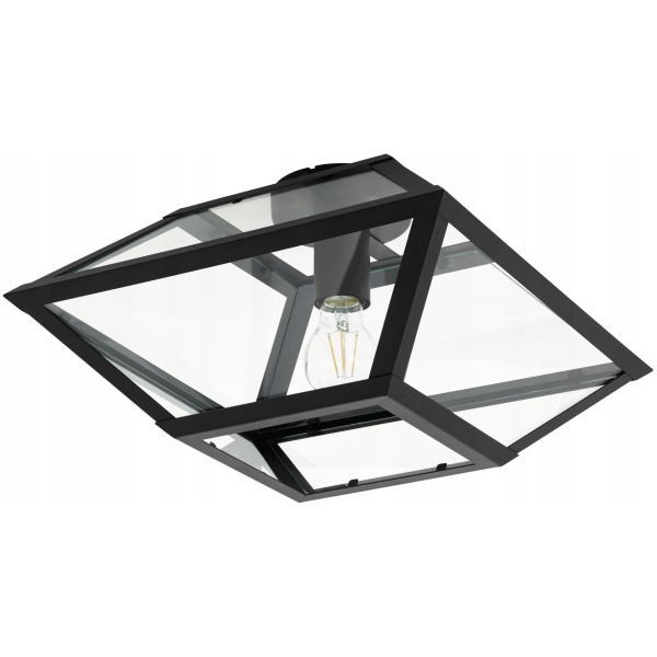 Najlepszy Outlet W Warszawie Multioutlet - Lampa Sufitowa Eglo Casefabre 45 E27 - Czarny