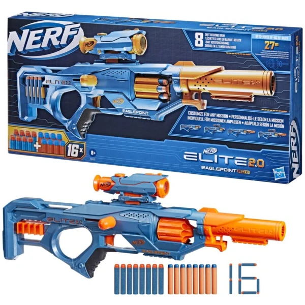 Najlepszy Outlet W Warszawie Multioutlet - Twyrzutnia Nerf Elite 2.0 Eaglepoint Rd-8