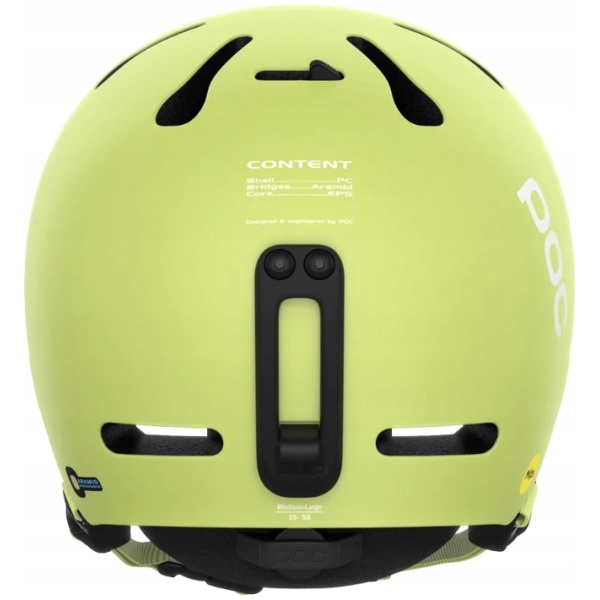 Najlepszy Outlet W Warszawie Multioutlet - Kask Narciarski Poc Fornix Mips Lemon Calcite Matt Xs/S 51-54Cm