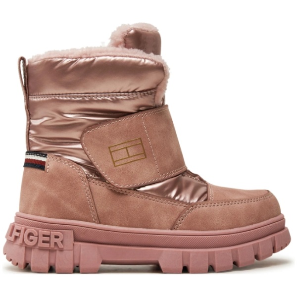 Najlepszy Outlet W Warszawie Multioutlet - Tommy Hilfiger Śniegowce Fur Boot T1A5-33607-1492 S Różowy R26