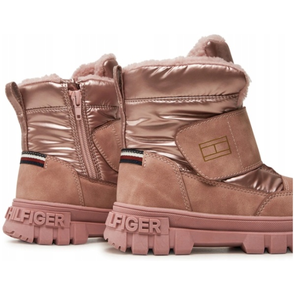 Najlepszy Outlet W Warszawie Multioutlet - Tommy Hilfiger Śniegowce Fur Boot T1A5-33607-1492 S Różowy R27