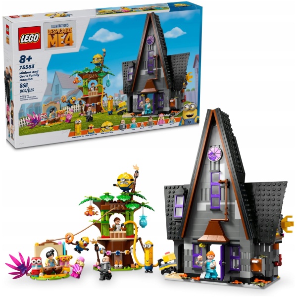 Najlepszy Outlet W Warszawie Multioutlet - Lego Despicable Me 4 Minionki Rodzinna Rezydencja Gru I Minionków 75583