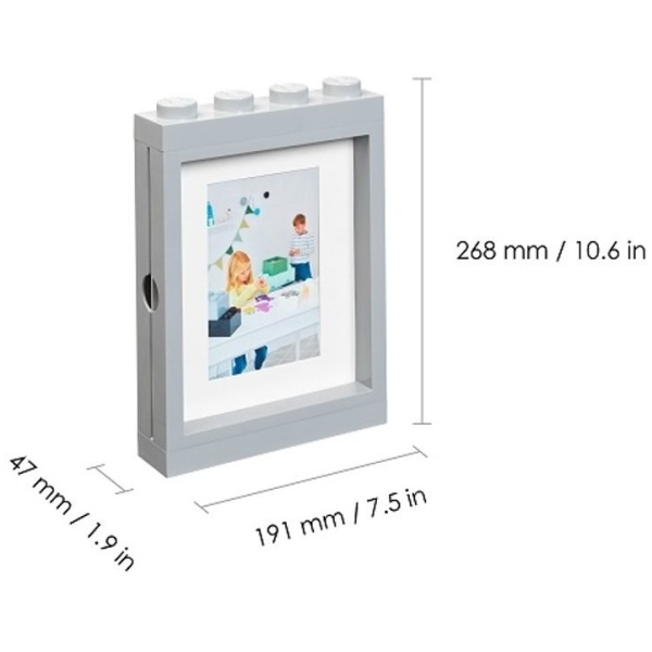 Najlepszy Outlet W Warszawie Multioutlet - Lego Ramka Na Zdjęcia - 19,0 X 27,0 Cm - Szara