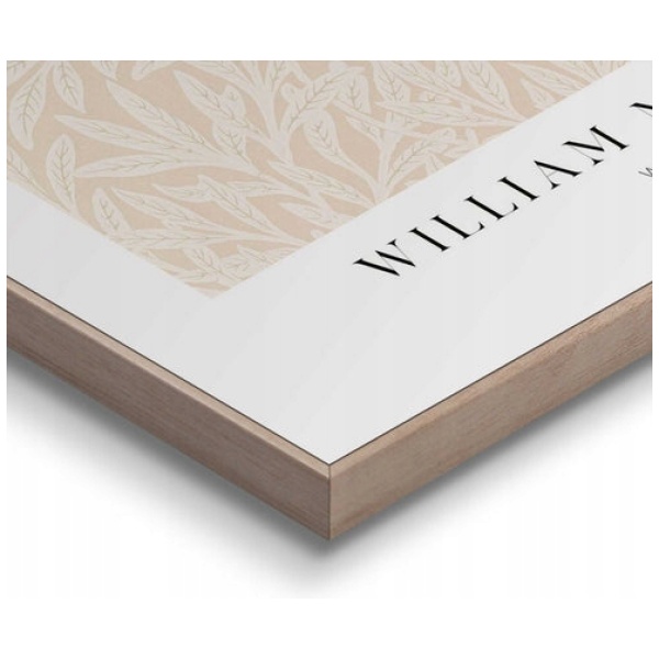 Najlepszy Outlet W Warszawie Multioutlet - Oprawione W Drewno William Morris - Wierzba 50X40