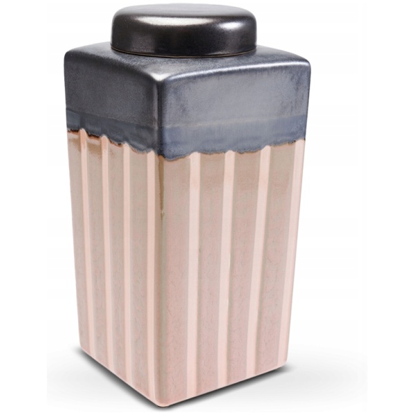 Najlepszy Outlet W Warszawie Multioutlet - Kare Design Ceramiczny Słoik Deko Jar Mocca Stripes 30 Cm