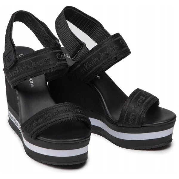 Najlepszy Outlet W Warszawie Multioutlet - Calvin Klein Jeans Sandały Wedge Sandal Sling Pes Yw0Yw00572 40