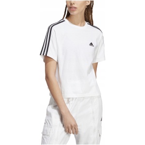 Koszulka Damska Adidas Essentials 3-Stripes Single Jersey Crop Hr4915 - S